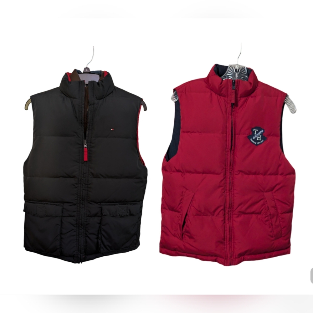 Tommy Hilfiger Reversible Puffer Vest Down Insulated Size: L(12-14)